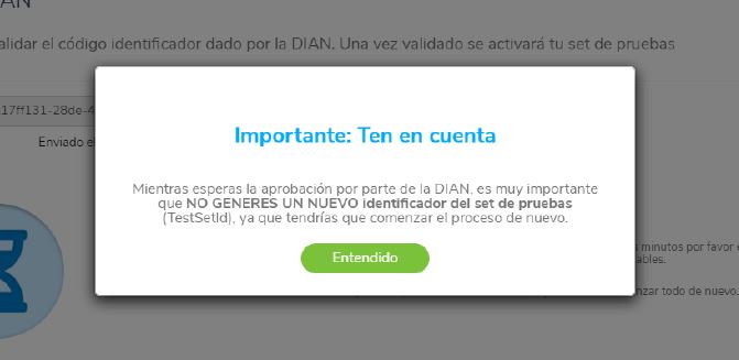 importante NO generar nuevo identificador