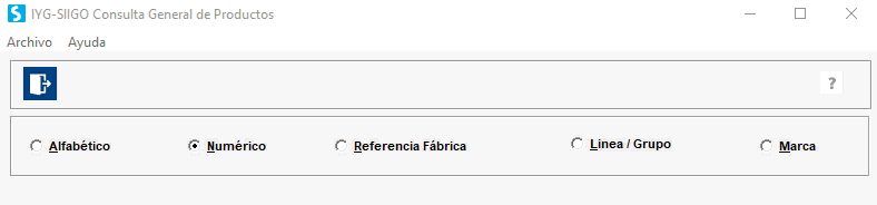 listado de productos general