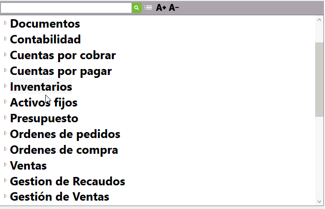 listado general