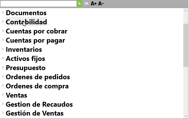 MOVIMIENTO DE CUENTAS POR PANTALLA