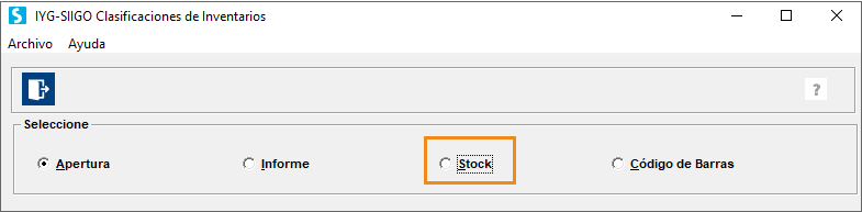 stock de clasificación 2