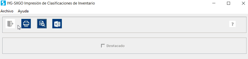 impresión de calificación