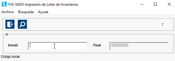 lote de inventarios